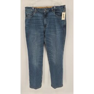 Duluth Trading Men's Ballroom Flex Relaxed Jeans 40 x 36 NEW Blue Straight Leg